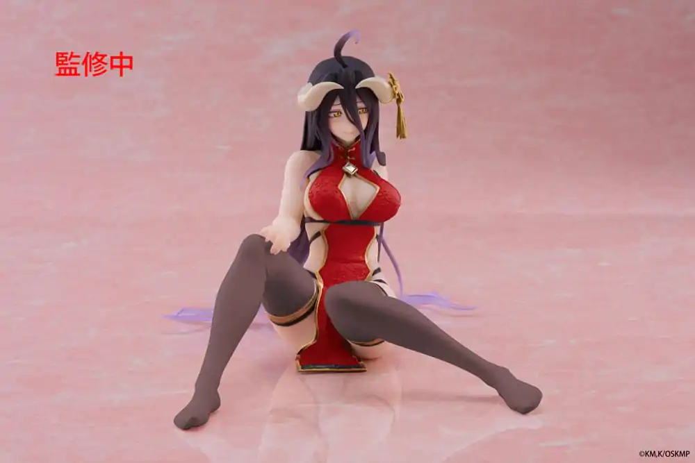 Overlord PVC Statue Desktop Cute Figure Albedo Chinese Dress Ver. Renewal 13 cm product photo