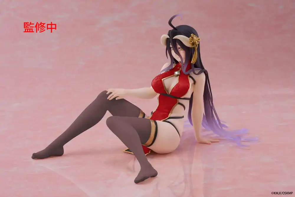 Overlord PVC Statue Desktop Cute Figure Albedo Chinese Dress Ver. Renewal 13 cm product photo