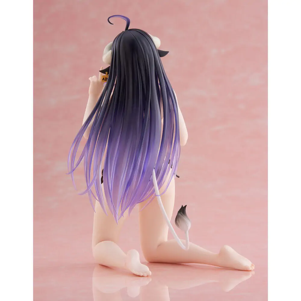 Overlord PVC Statue Desktop Cute Figure Albedo Cow-Print Swimsuit Ver. 15 cm product photo