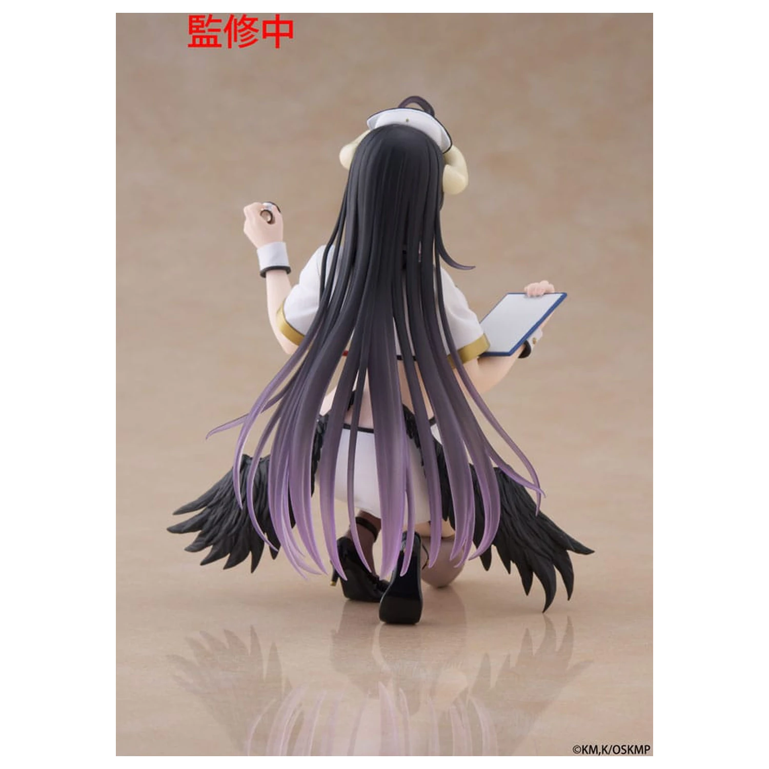 Overlord PVC Statue Desktop Cute Figure Albedo Nurse Ver. Renewal 13 cm      product photo
