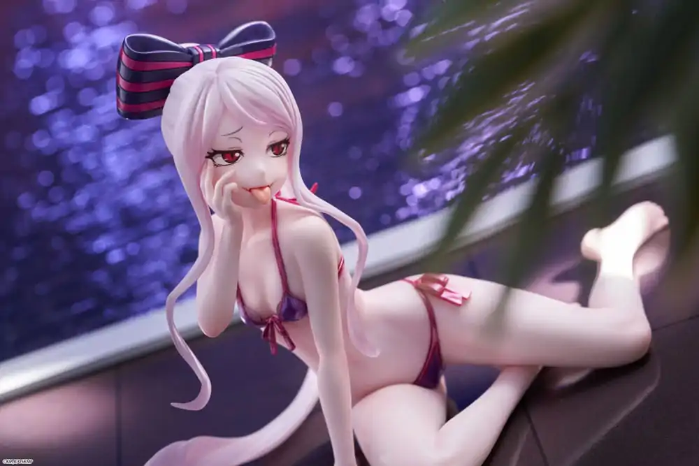 Overlord PVC Statue Desktop Cute Figure Shalltear Swimsuit Ver. 13 cm product photo