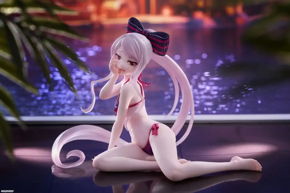 Overlord PVC Statue Desktop Cute Figure Shalltear Swimsuit Ver. 13 cm product photo