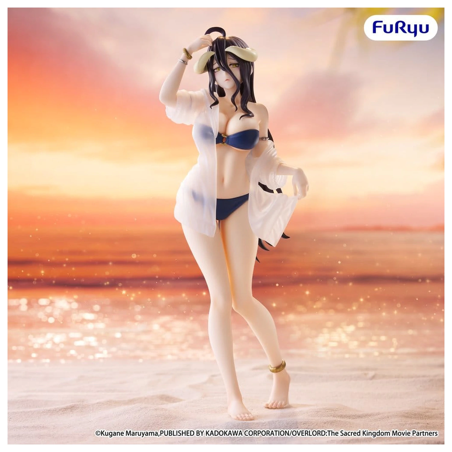 Overlord Muchute PVC Figure Albedo aqua Ver. 20.5 cm product photo