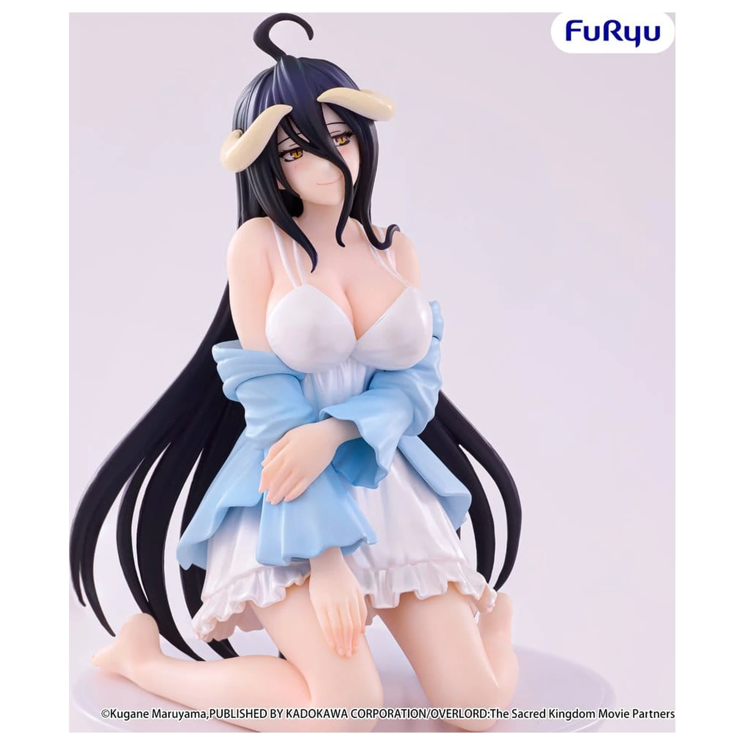 Overlord Noodle Stopper PVC Figure Albedo Loungewear Pearl White Ver. 12 cm product photo