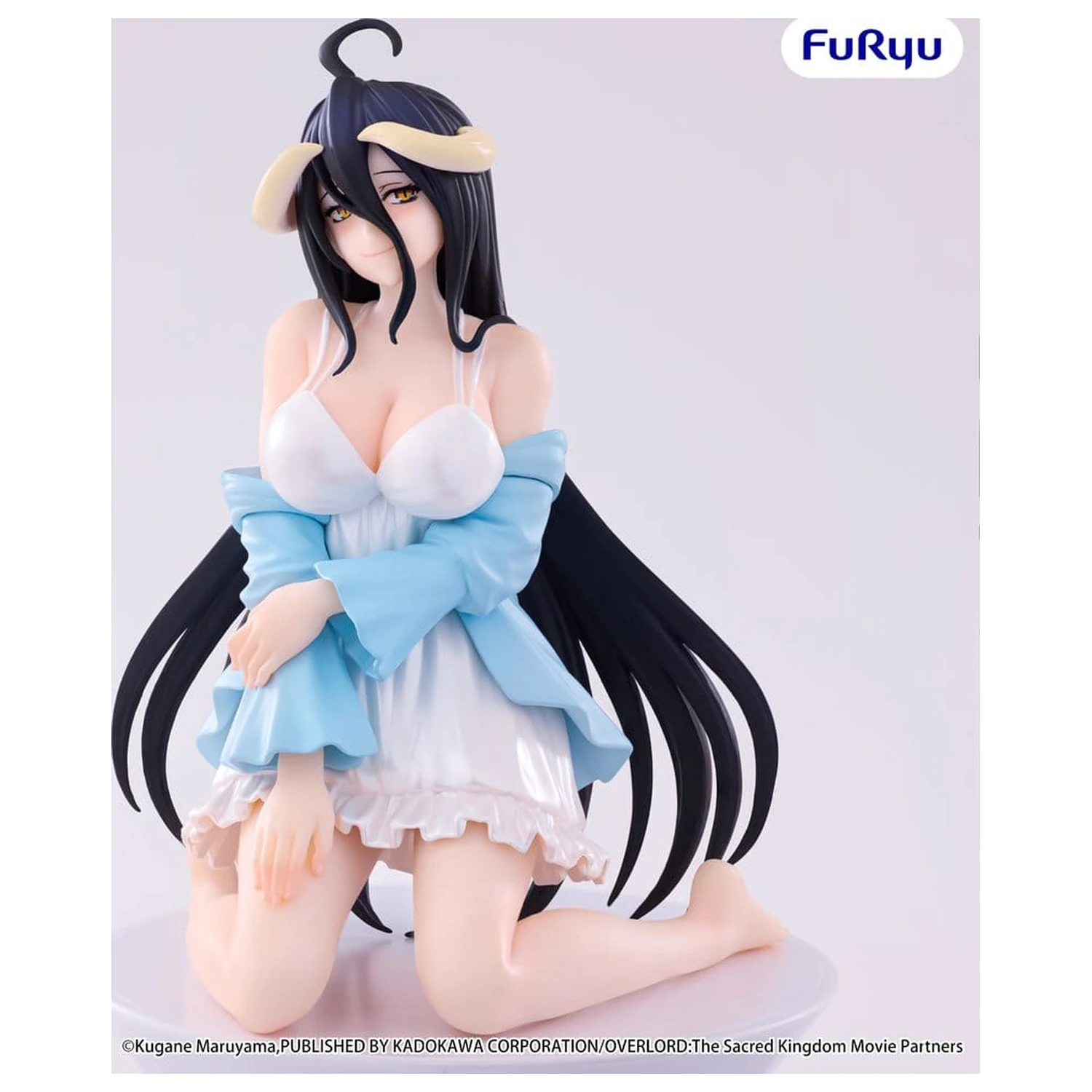 Overlord Noodle Stopper PVC Figure Albedo Loungewear Pearl White Ver. 12 cm product photo