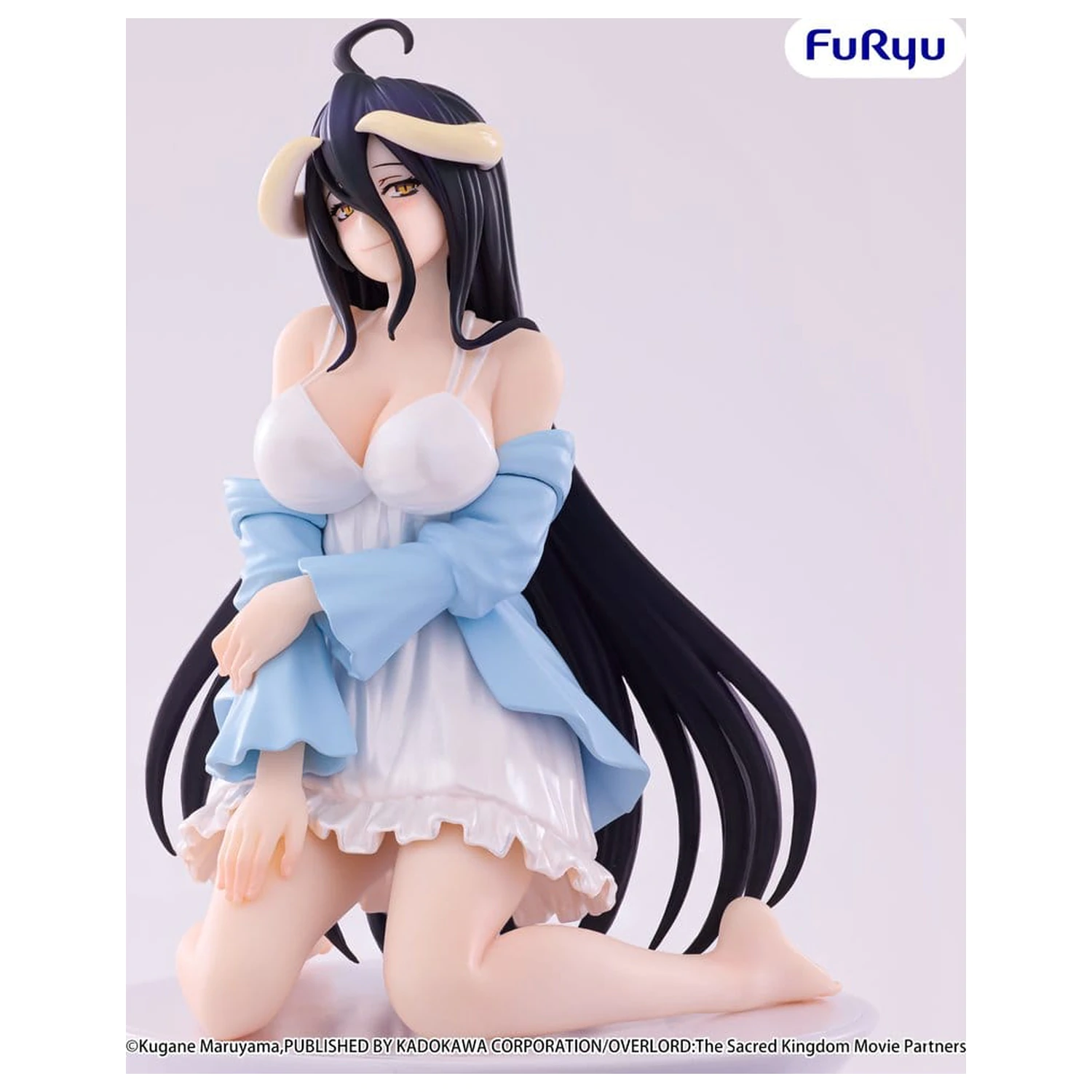 Overlord Noodle Stopper PVC Figure Albedo Loungewear Pearl White Ver. 12 cm product photo