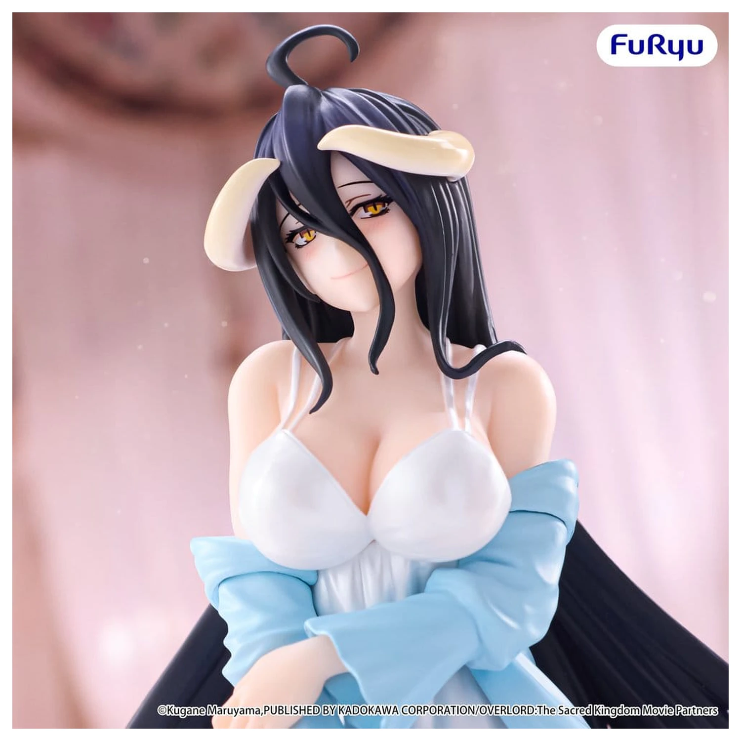 Overlord Noodle Stopper PVC Figure Albedo Loungewear Pearl White Ver. 12 cm product photo