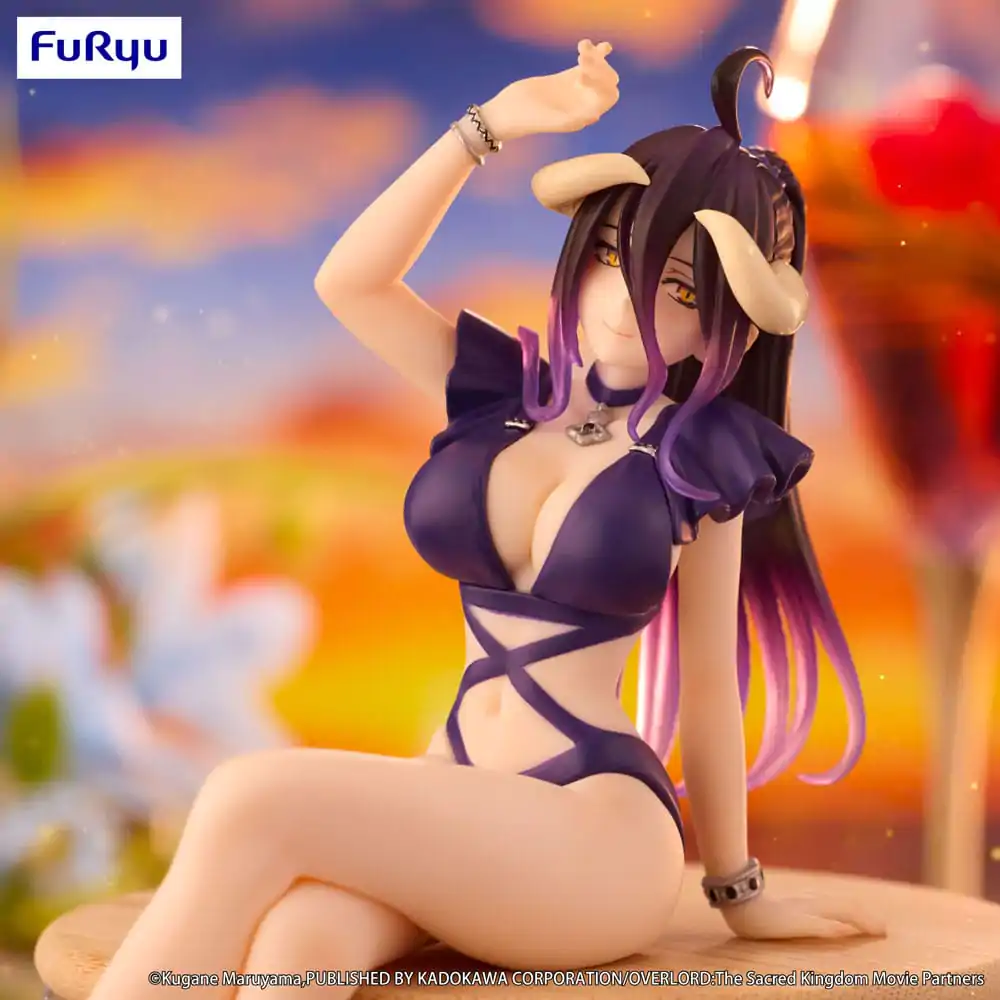 Overlord Noodle Stopper PVC Statue Albedo Swimsuit Dark Purple Color Ver. 16 cm product photo