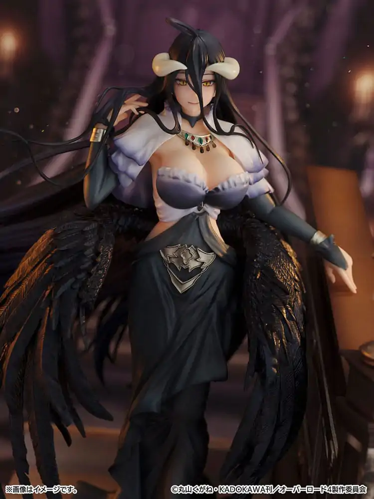 Overlord SHIBUYA SCRAMBLE FIGURE PVC Statue 1/7 Albedo Jet Black Dress Ver. 28 cm termékfotó