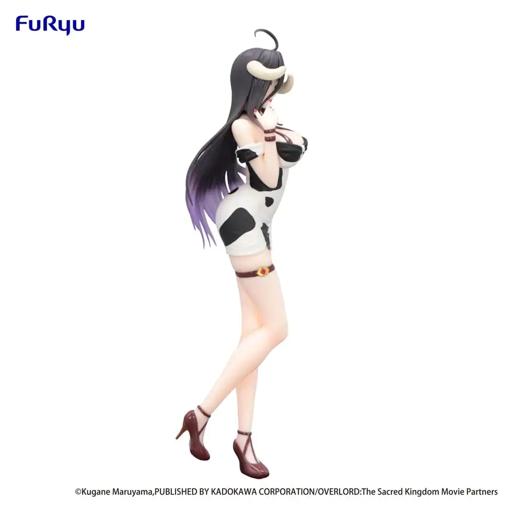 Overlord Trio-Try-iT PVC Statue Albedo Mini Dress Cow Pattern Ver. 21 cm product photo