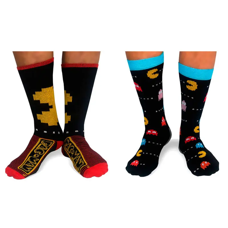 Pac Man 2 pack assorted socks product photo