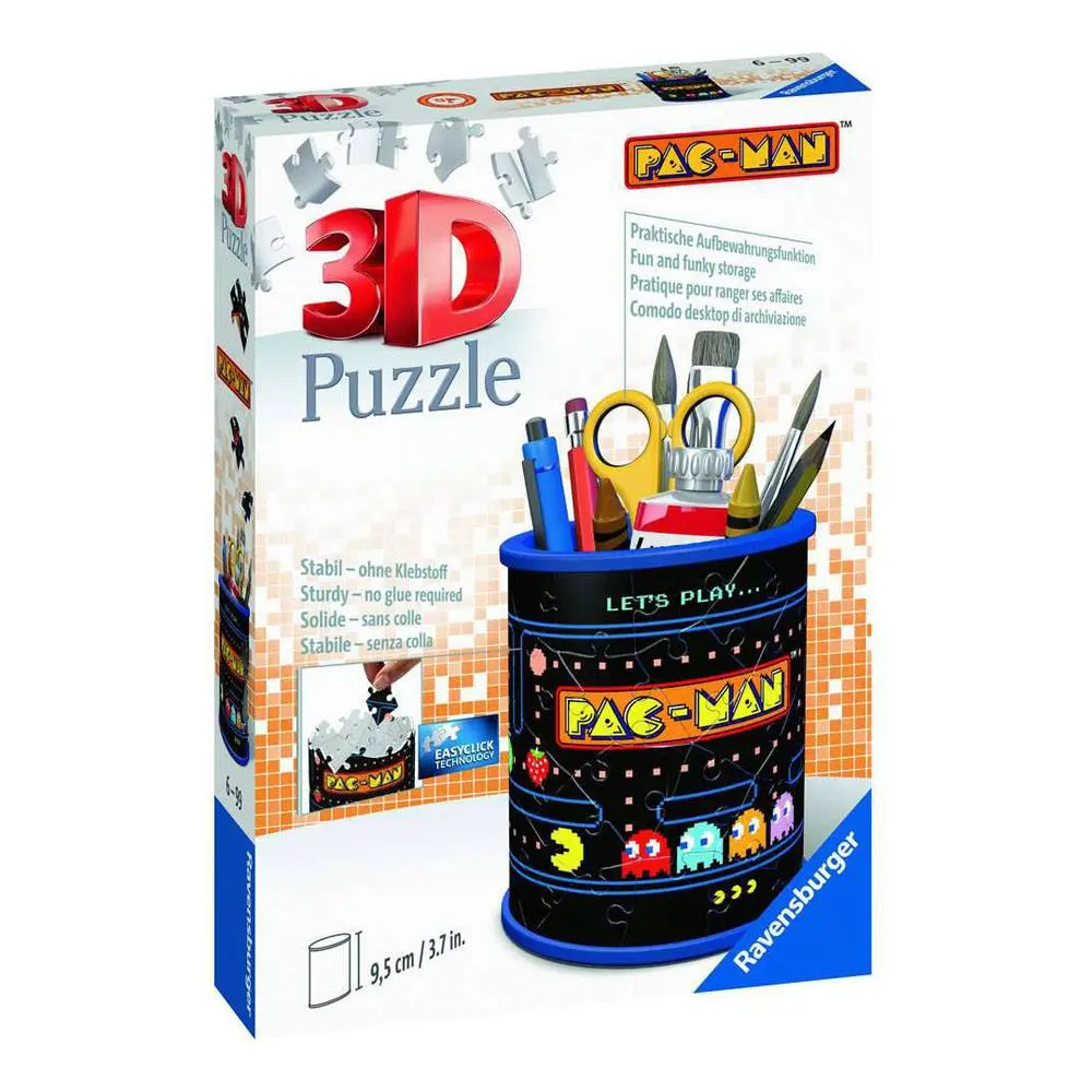 Pac-Man 3D Puzzle Pencil Holder (57 pieces) product photo