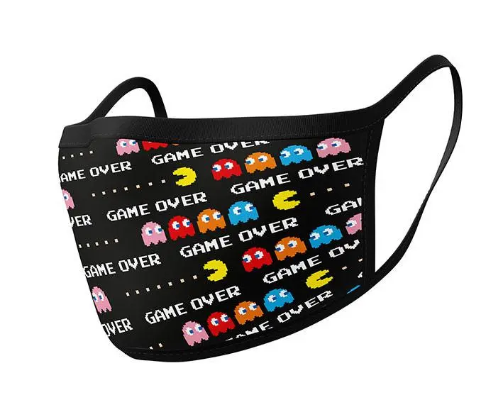 Pac-Man Face Masks 2-Pack Game Over Repeat product photo