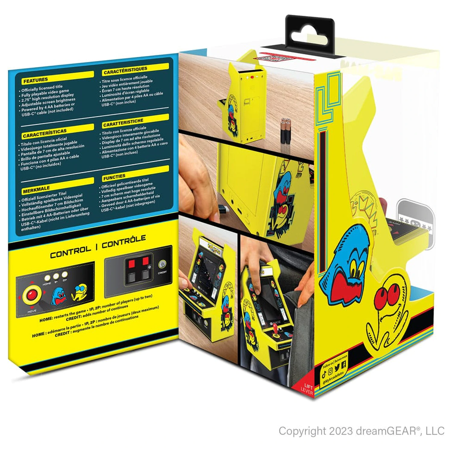 Pac-Man Portable Retro Arcade Micro Player Pro  product photo