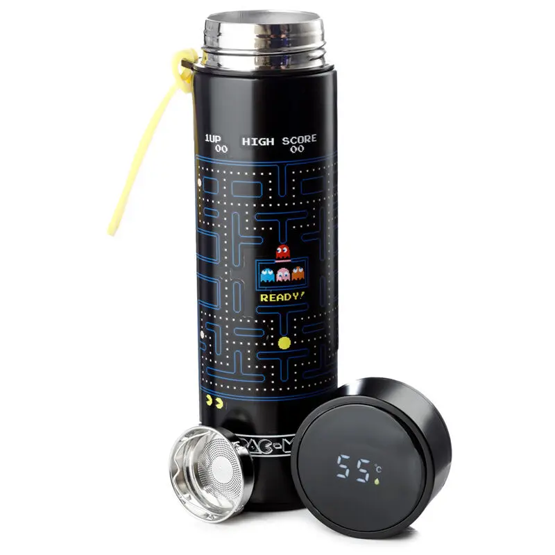 Pac-Man thermos stainless steel bottle thermometer 450ml product photo