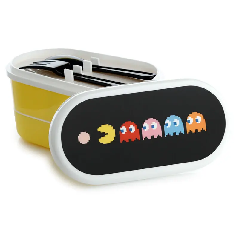 Pac-Man Lunch box + cutlery product photo