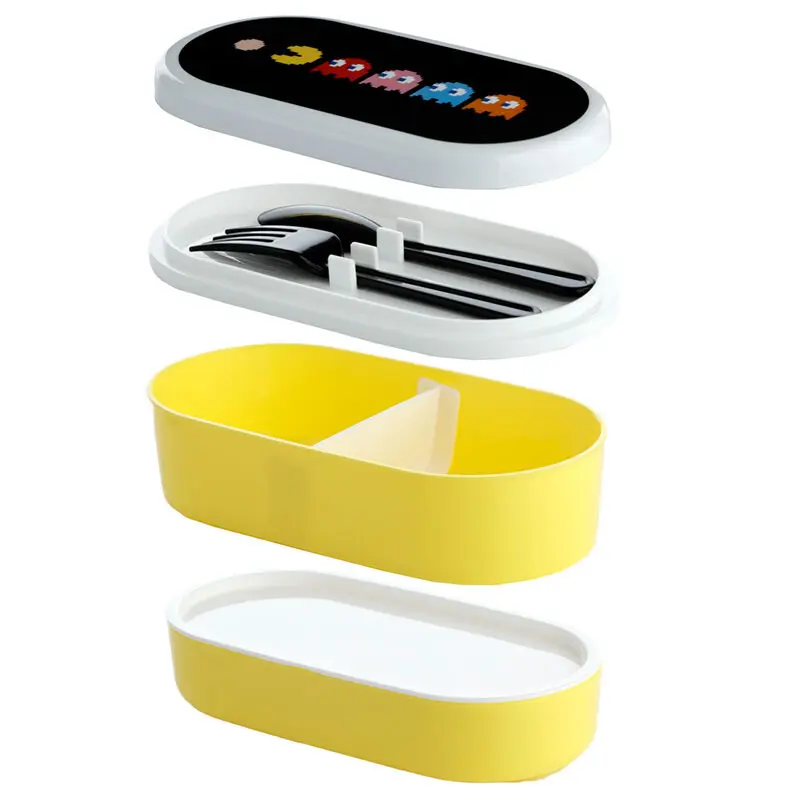 Pac-Man Lunch box + cutlery product photo
