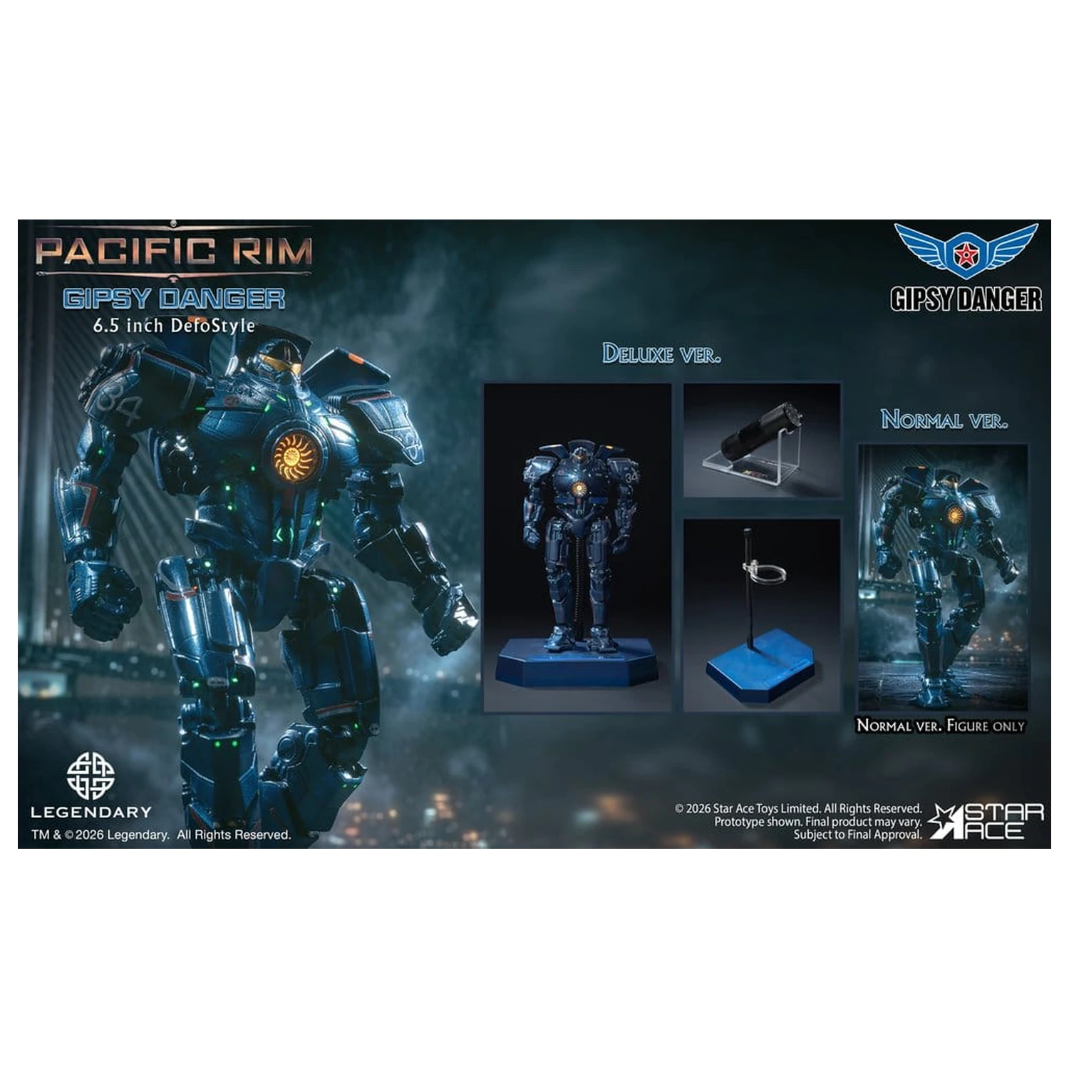  Pacific Rim DefoStyle Figure 2-Pack Gipsy Danger & Cherno Alpha DX 17 cm product photo