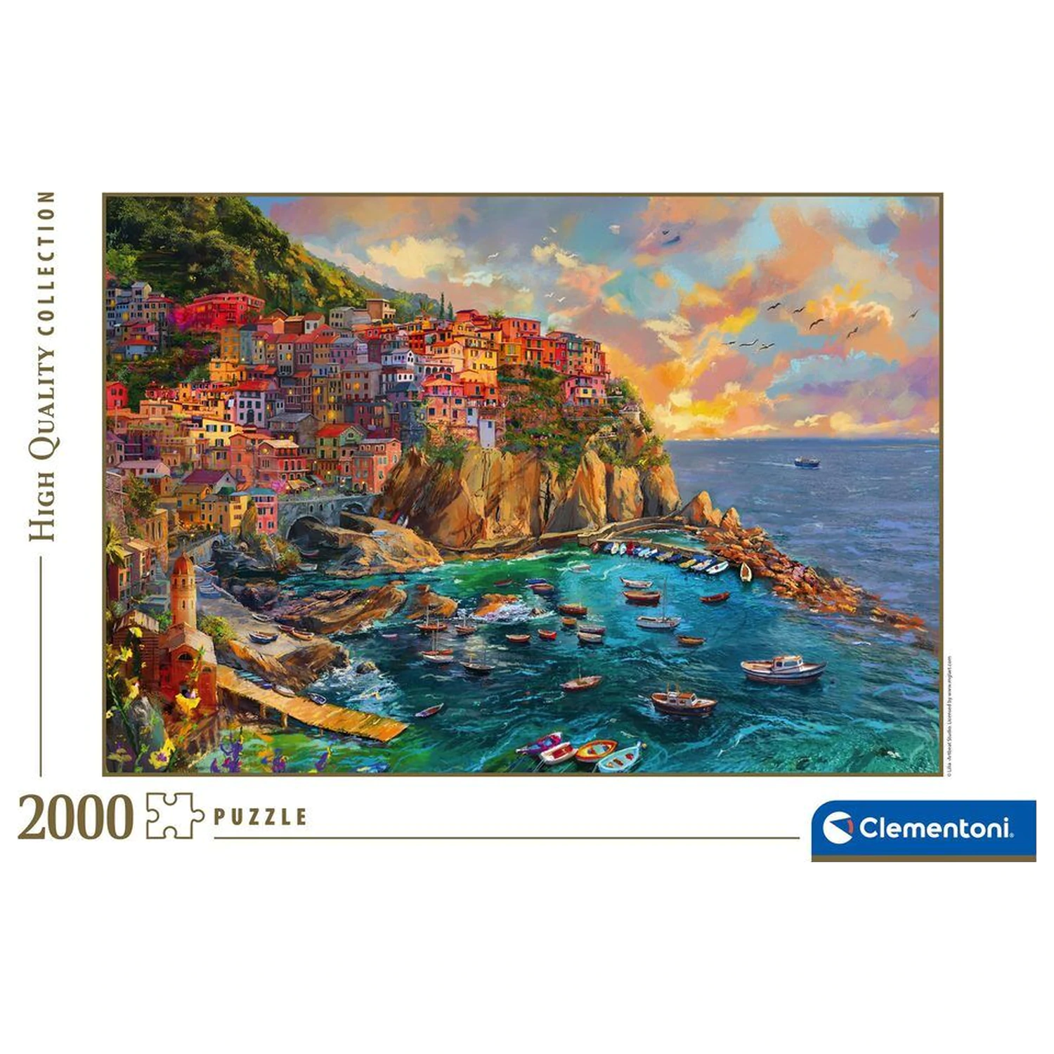 Painted Manarola puzzle 2000pcs product photo