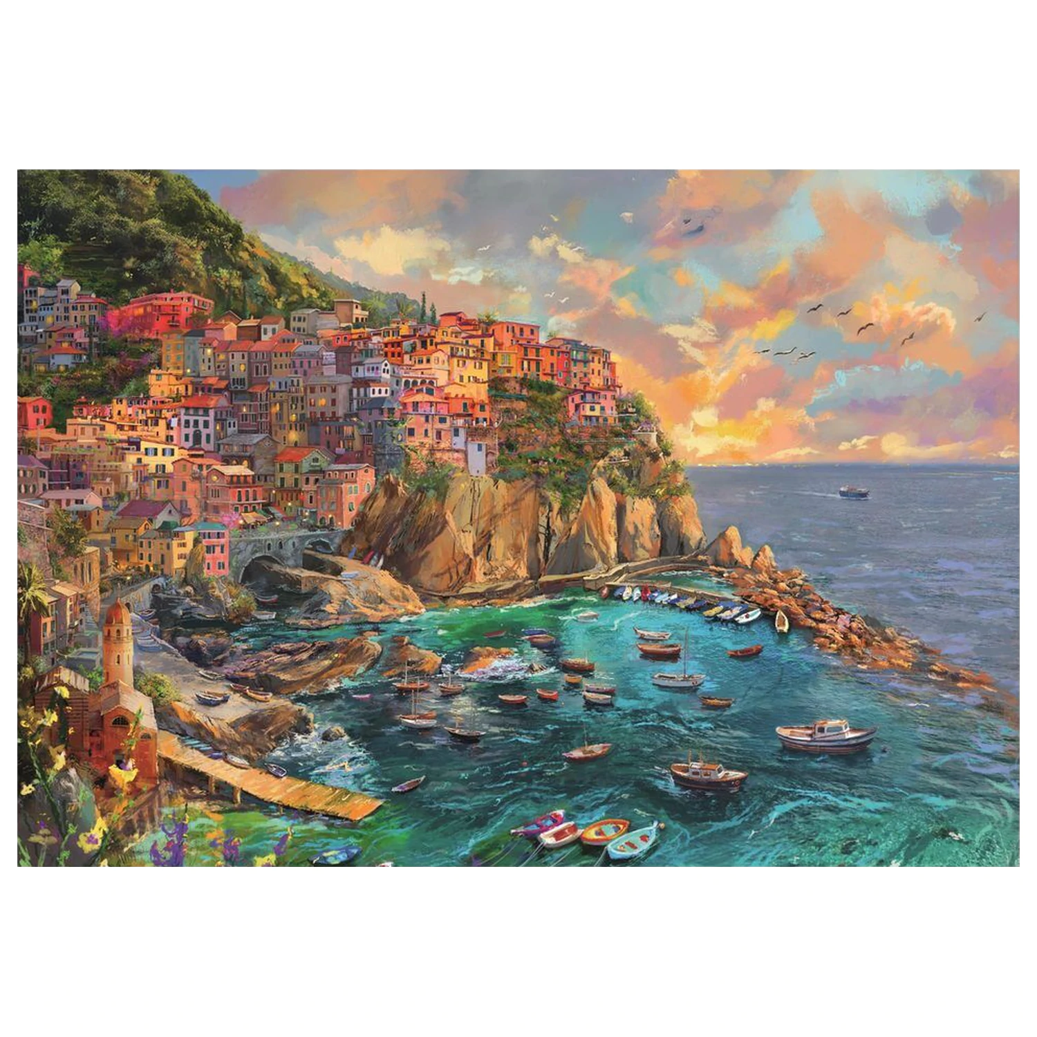 Painted Manarola puzzle 2000pcs product photo
