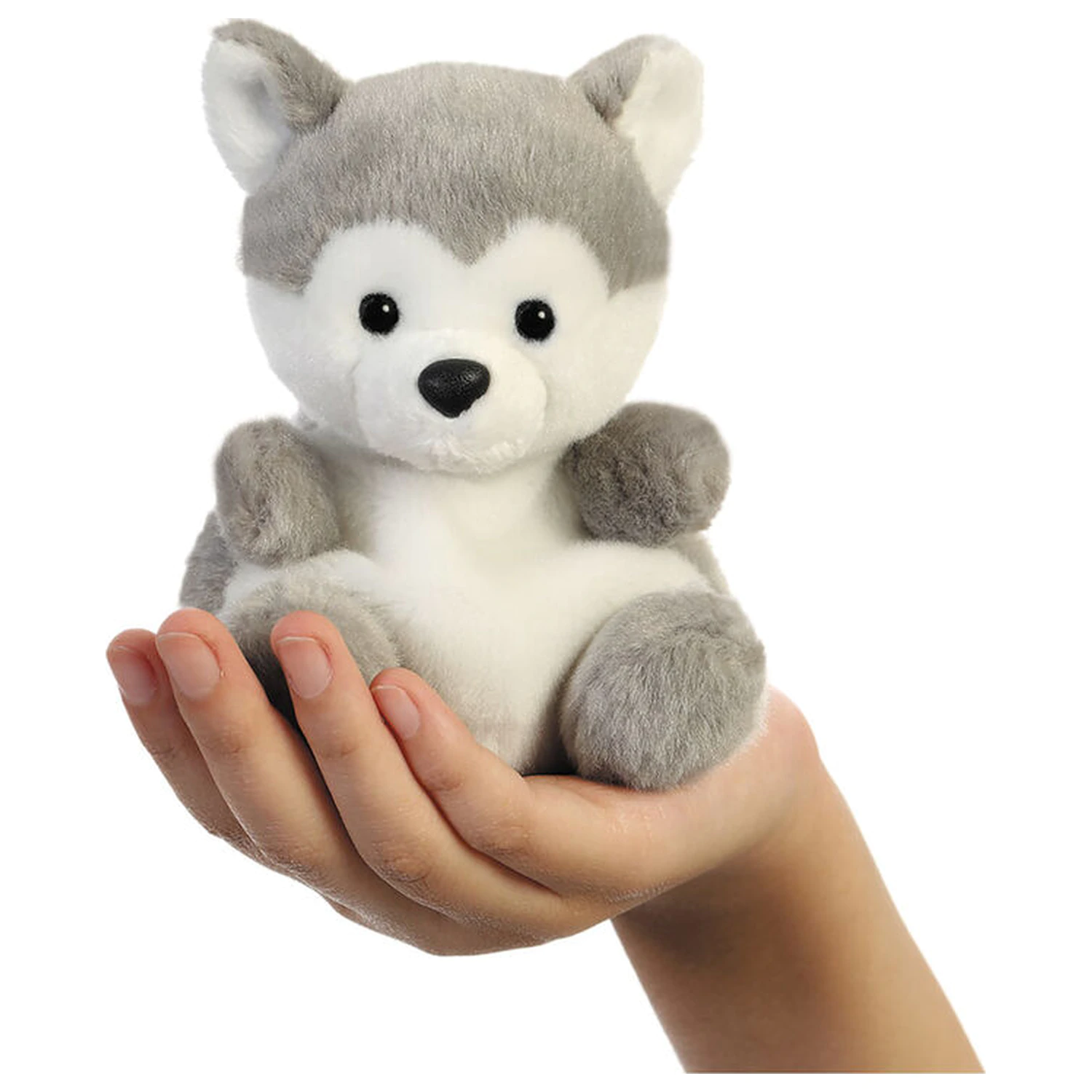 Palm Pals Husky plush toy 13cm product photo