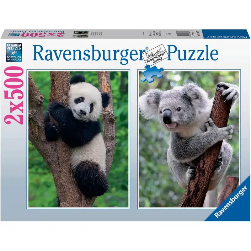 Panda e Koala puzzle 2x500pcs product photo