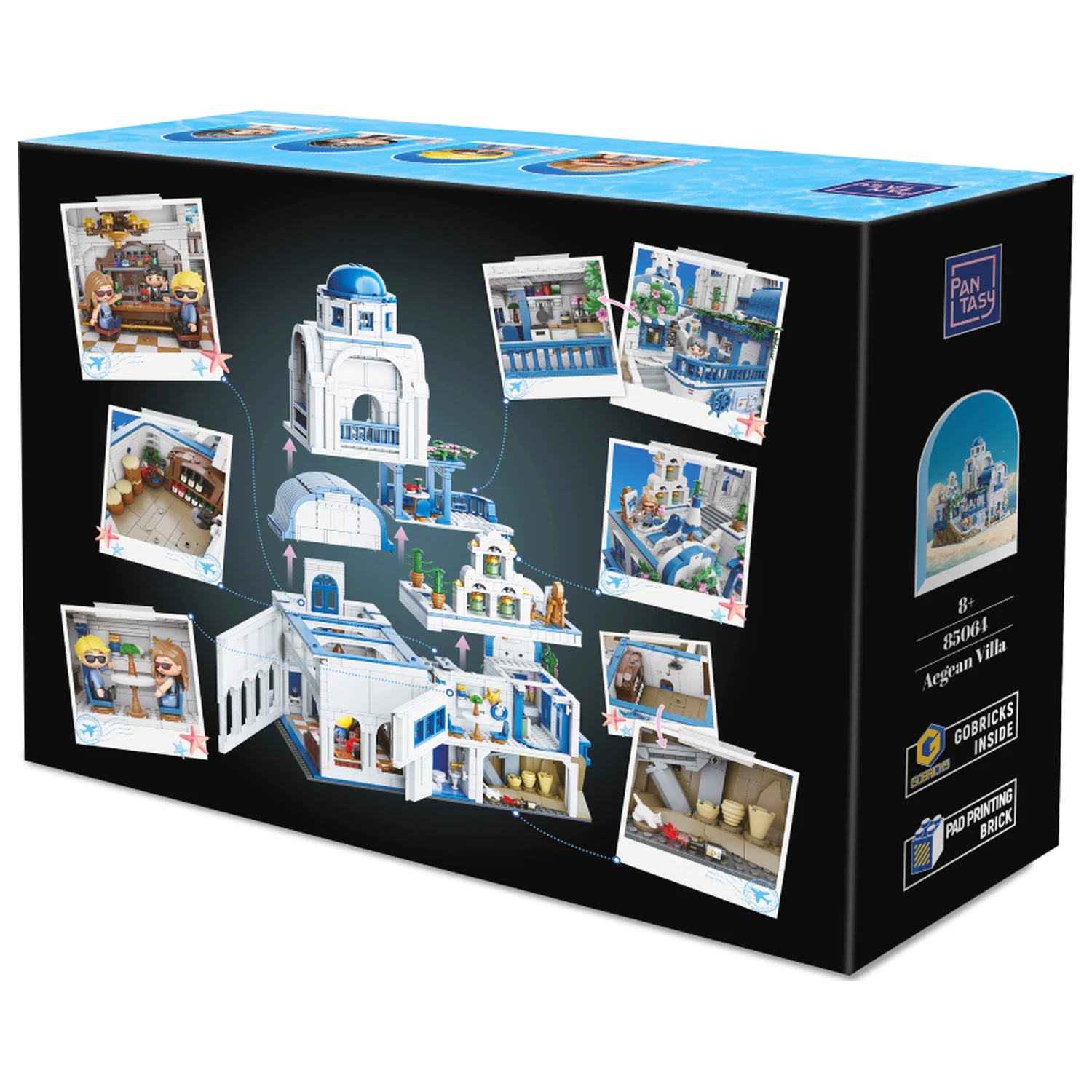 PANTASY Aegean Villa Building block 3038 pcs product photo