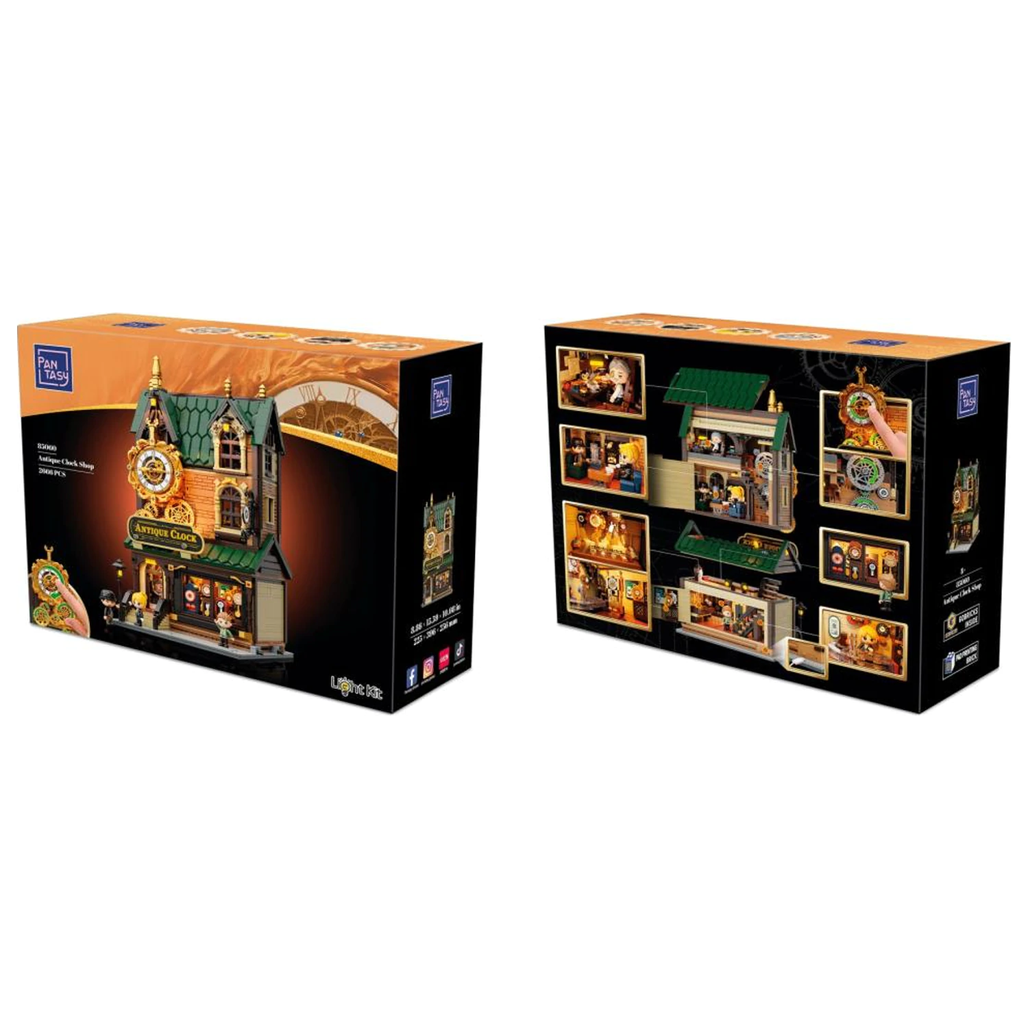 PANTASY Antique Clock Shop Building block 2768 pcs product photo