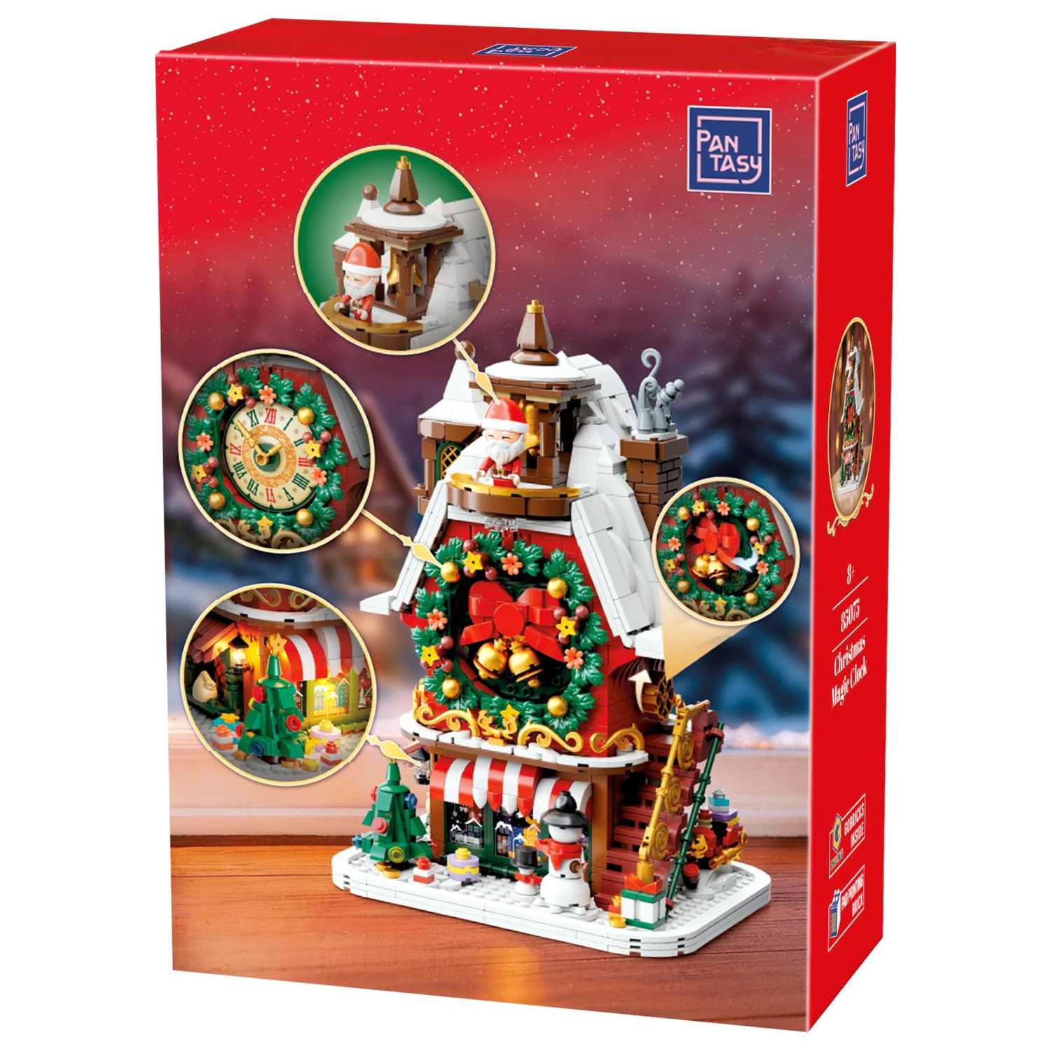 PANTASY Christmas Magic Clock Building Block 1269 pcs product photo