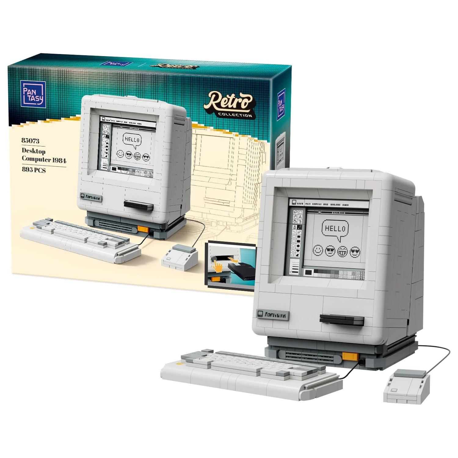 Pantasy Desktop Computer 1984 Building block 895 pcs product photo