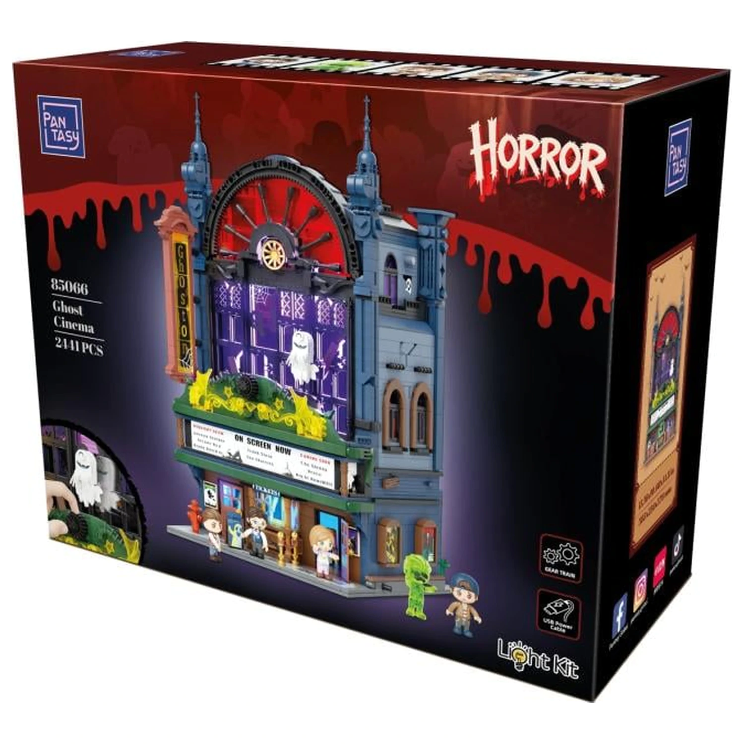 Pantasy Ghost Cinema building block 2441 pcs product photo