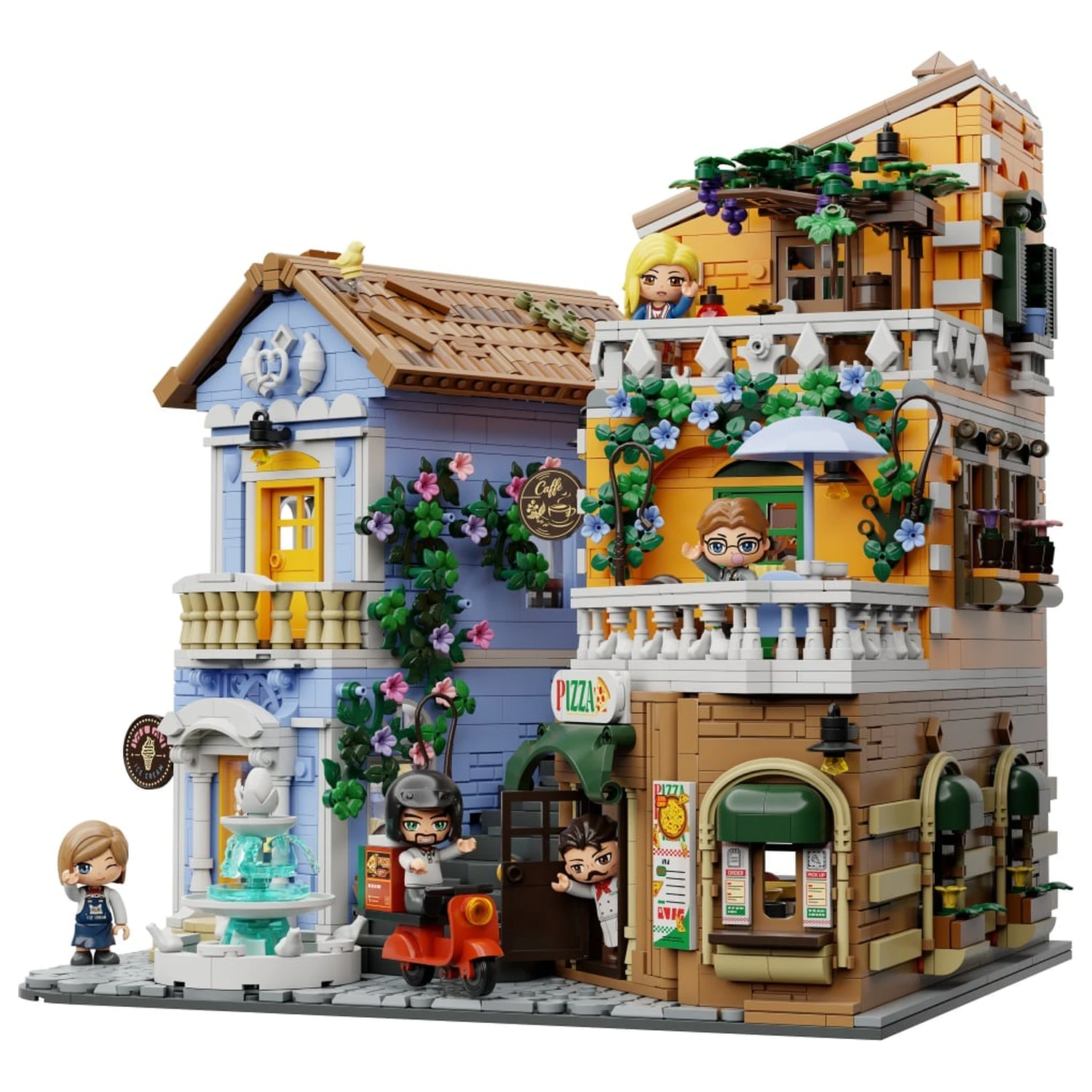 PANTASY Italian Street Corner Building Block 2892 pcs product photo
