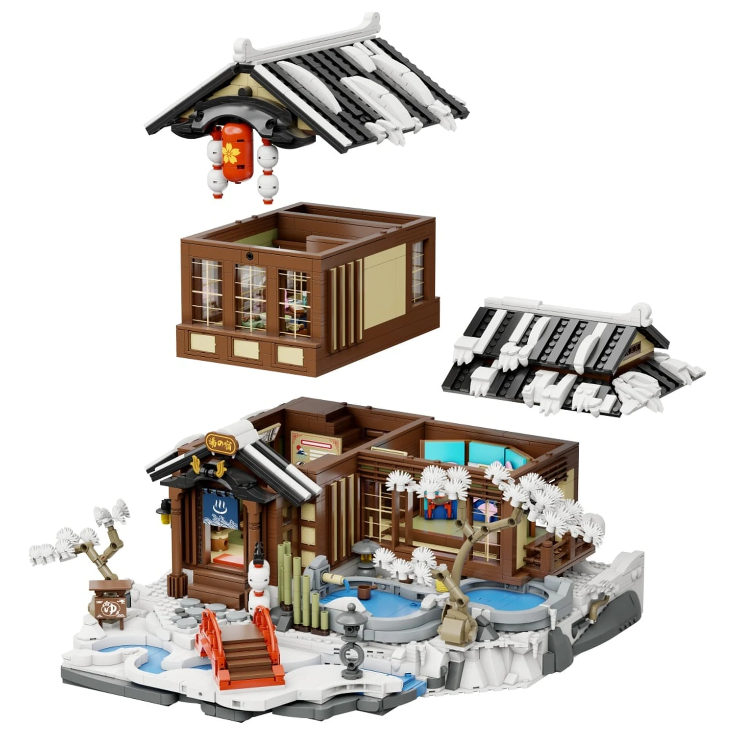 PANTASY Japanese Onsen Building block 2847 pcs product photo