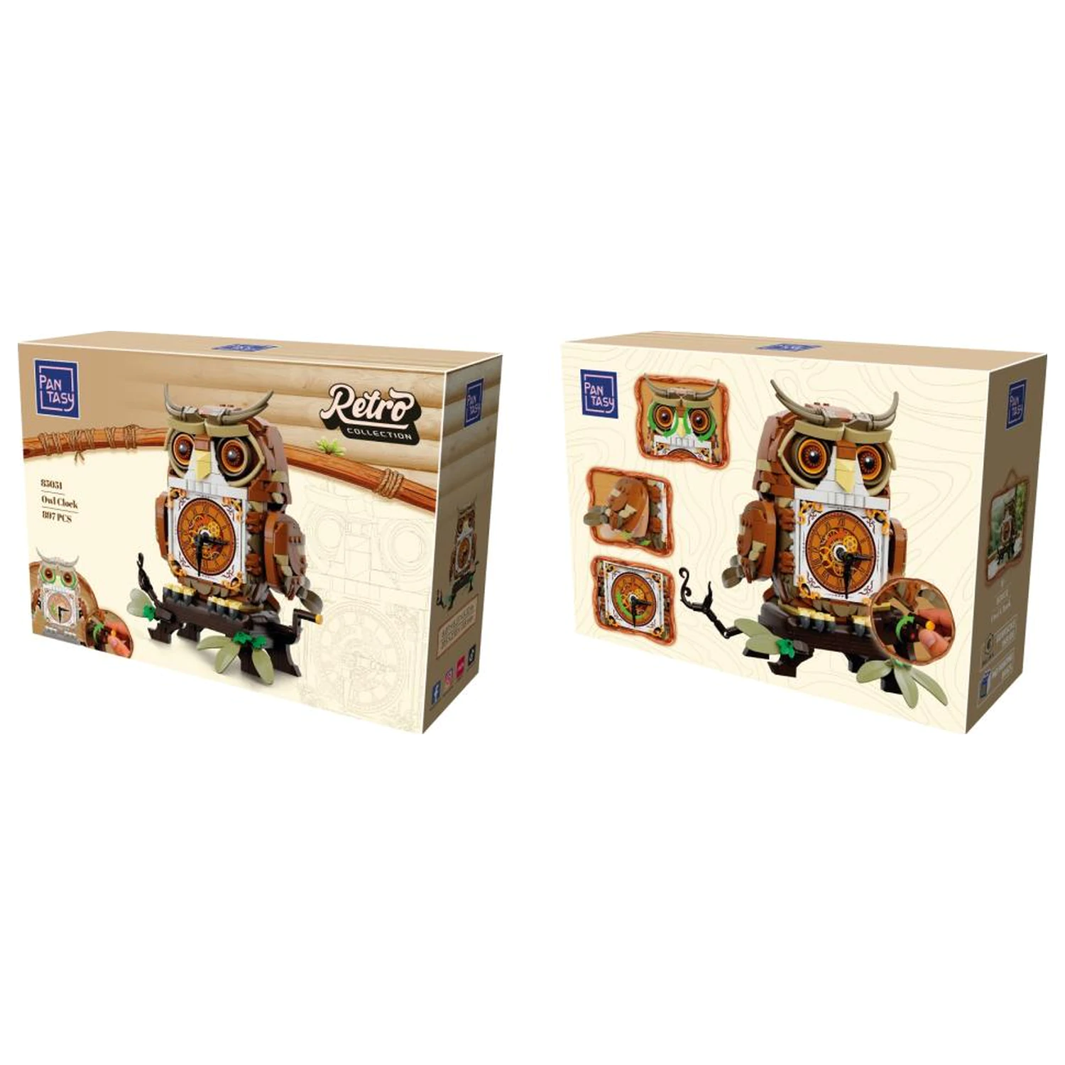 PANTASY Owl Clock építőkészlet 897 db product photo