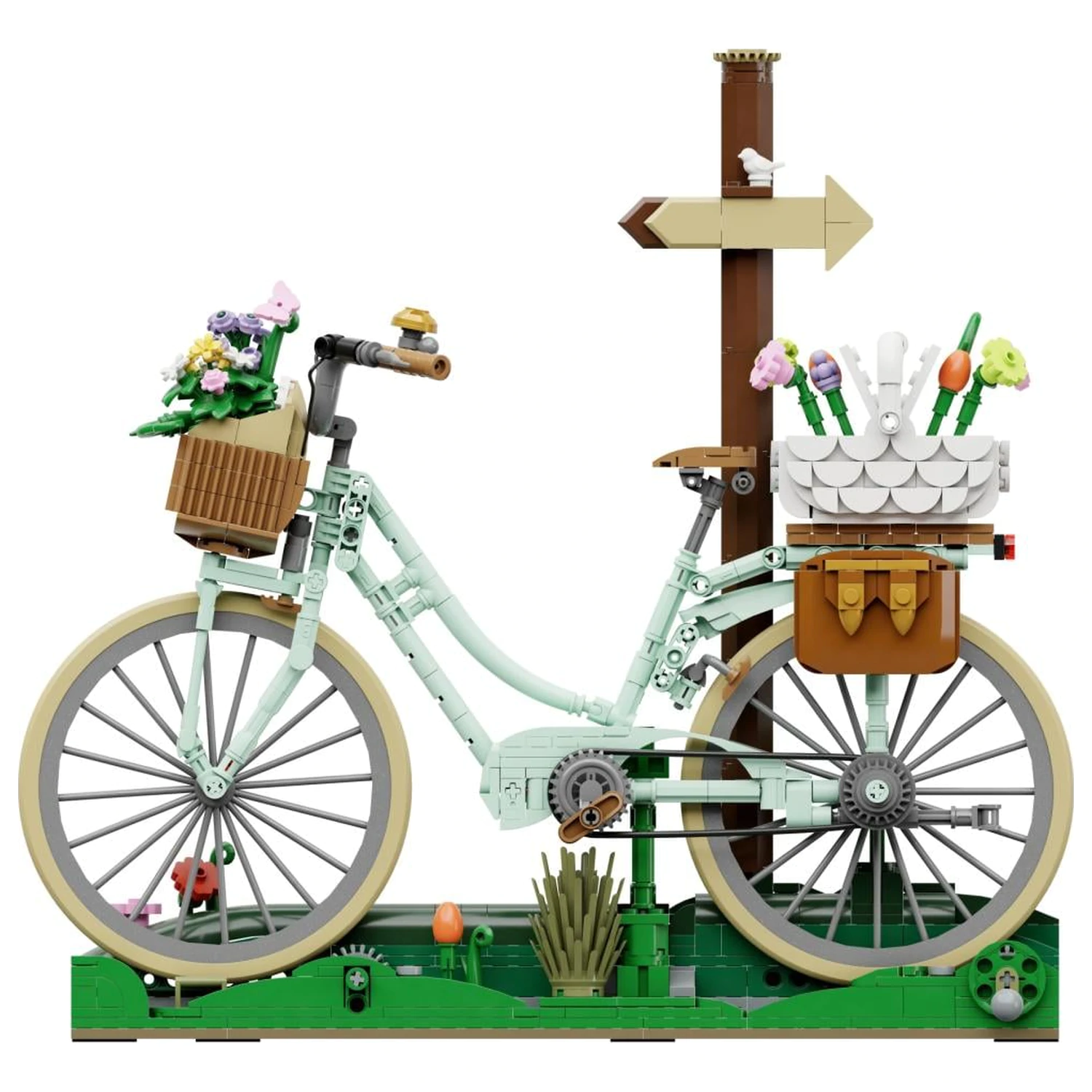 Pantasy Spring Picnic Bicycle Building block 1079 pcs product photo