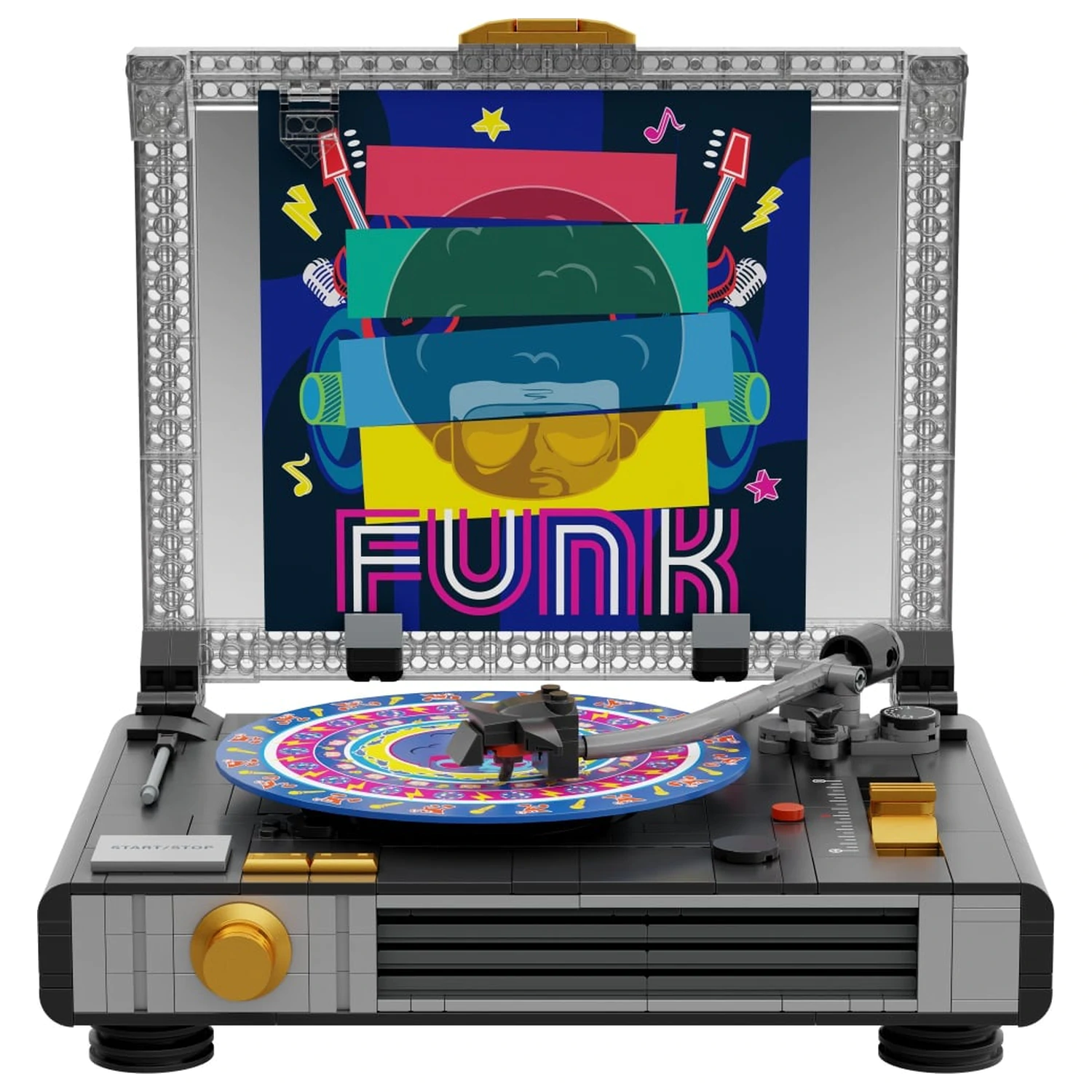PANTASY Vinyl Turntable Building Block 607 pcs product photo
