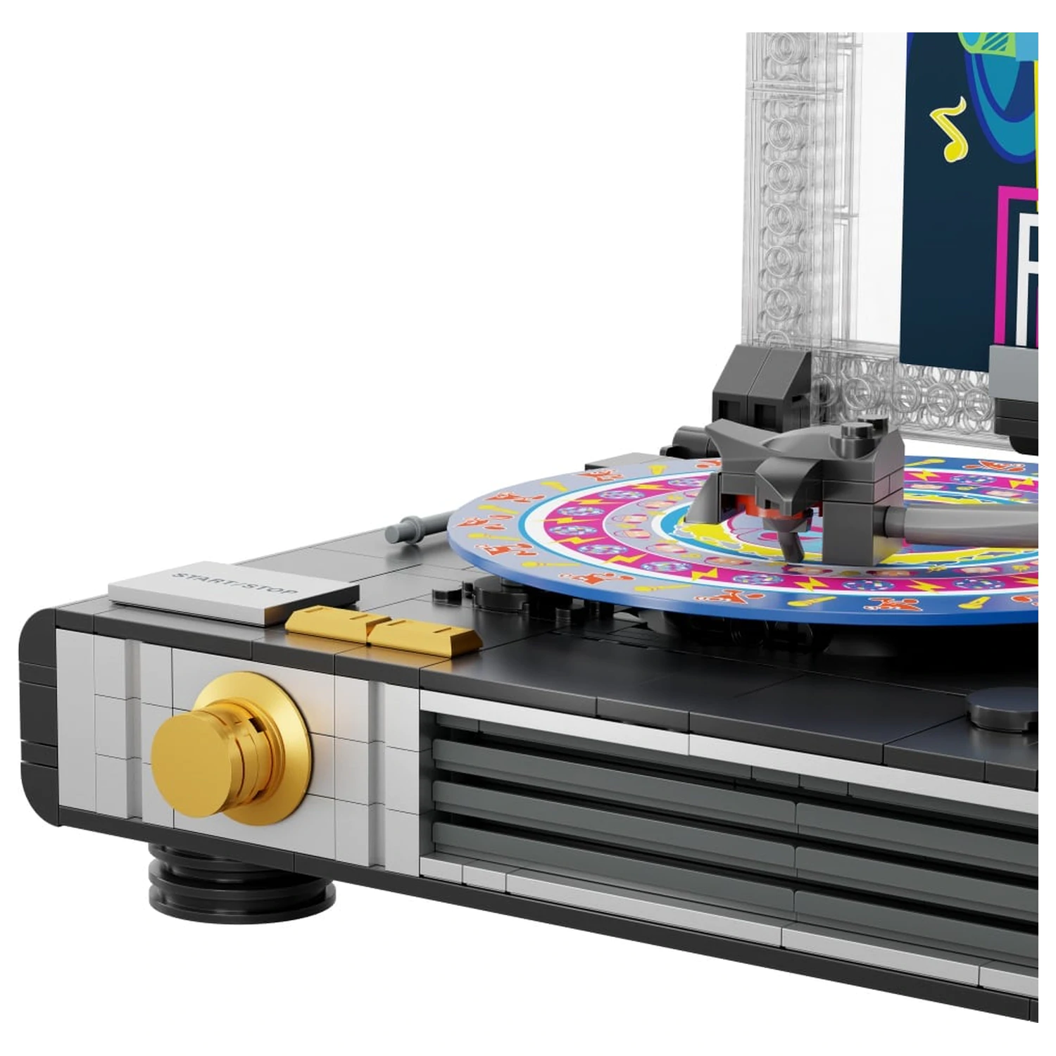 PANTASY Vinyl Turntable Building Block 607 pcs product photo