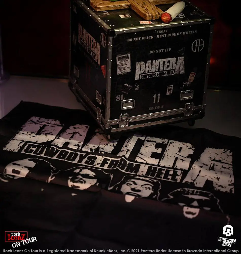 Pantera Rock Ikonz Cowboys From Hell On Tour Road Case Statue + Stage Backdrop product photo