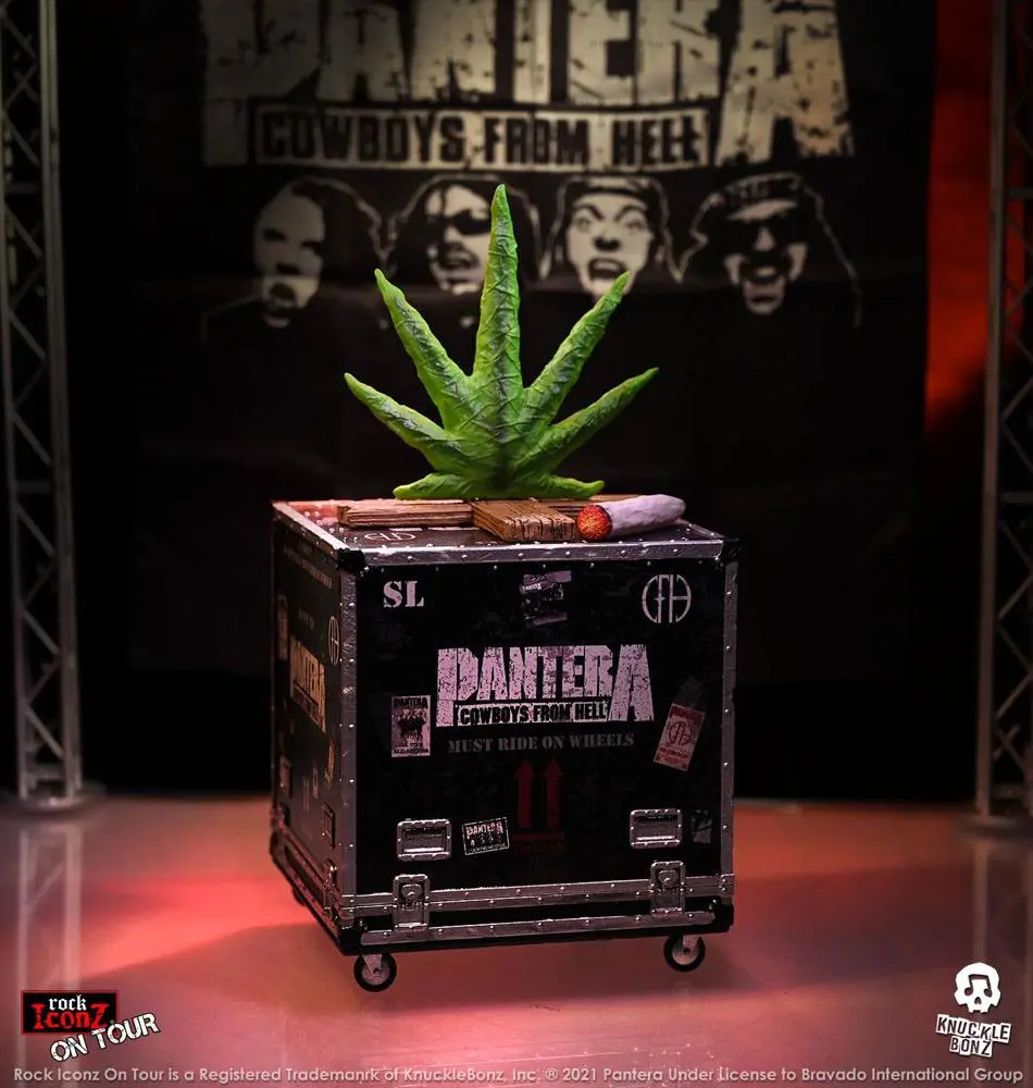 Pantera Rock Ikonz Cowboys From Hell On Tour Road Case Statue + Stage Backdrop product photo