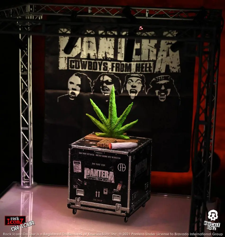 Pantera Rock Ikonz Cowboys From Hell On Tour Road Case Statue + Stage Backdrop product photo