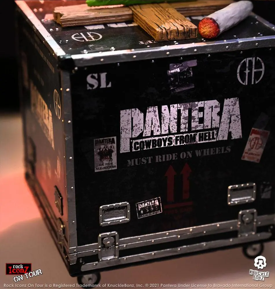 Pantera Rock Ikonz Cowboys From Hell On Tour Road Case Statue + Stage Backdrop product photo