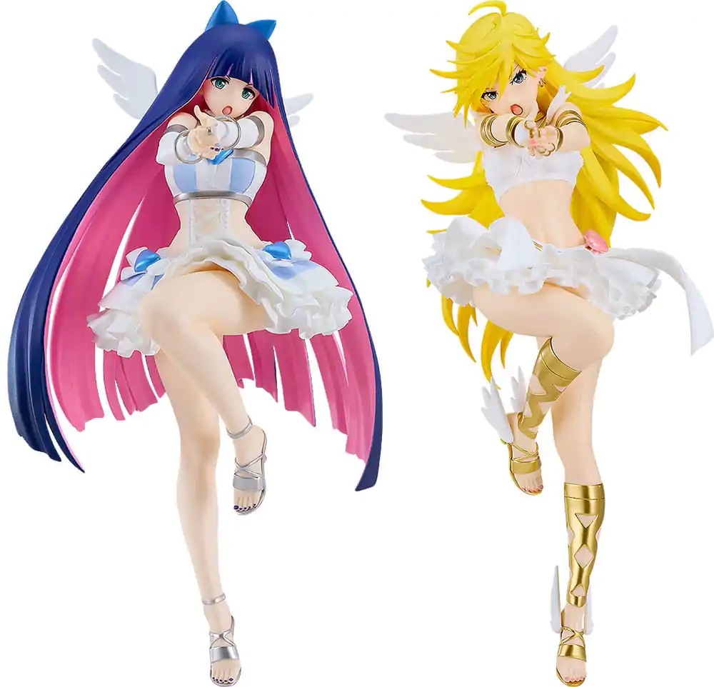 Panty &amp; Stocking with Garterbelt Pop Up Parade PVC Statues 2-Pack Panty &amp; Stocking Set: Repent Ver. L Size 21 cm product photo