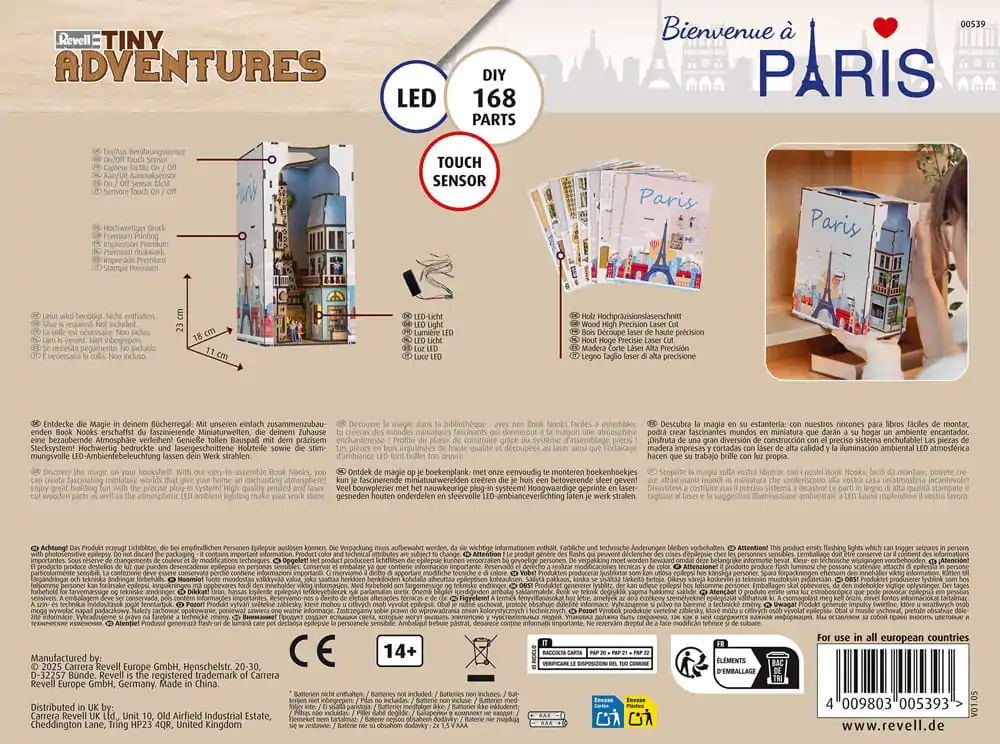 Paris Tiny Adventures Book Nook Mini Diorama 23 cm product photo