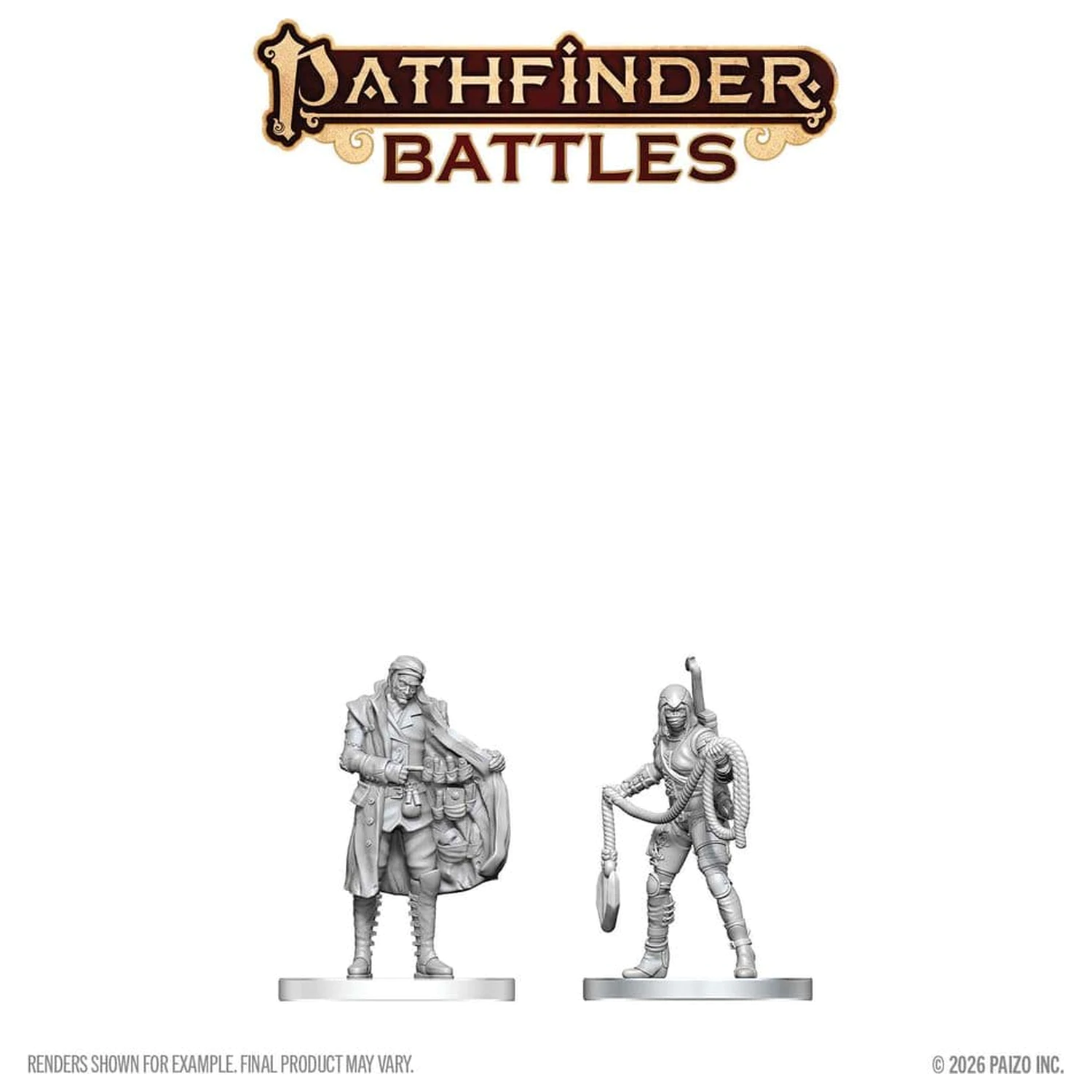 Pathfinder Battles Deep Cuts Unpainted Miniature Burglar & Fence 14 cm product photo