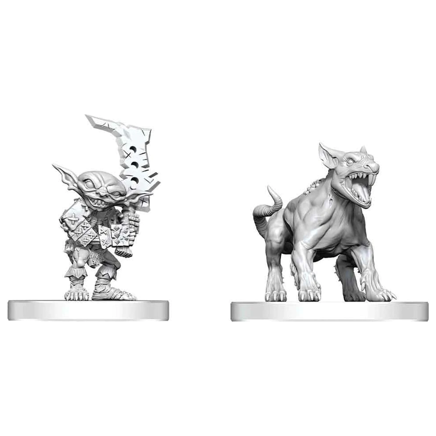 Pathfinder Battles Deep Cuts Unpainted Miniature Goblin Commando & Goblin Dog 13 cm product photo