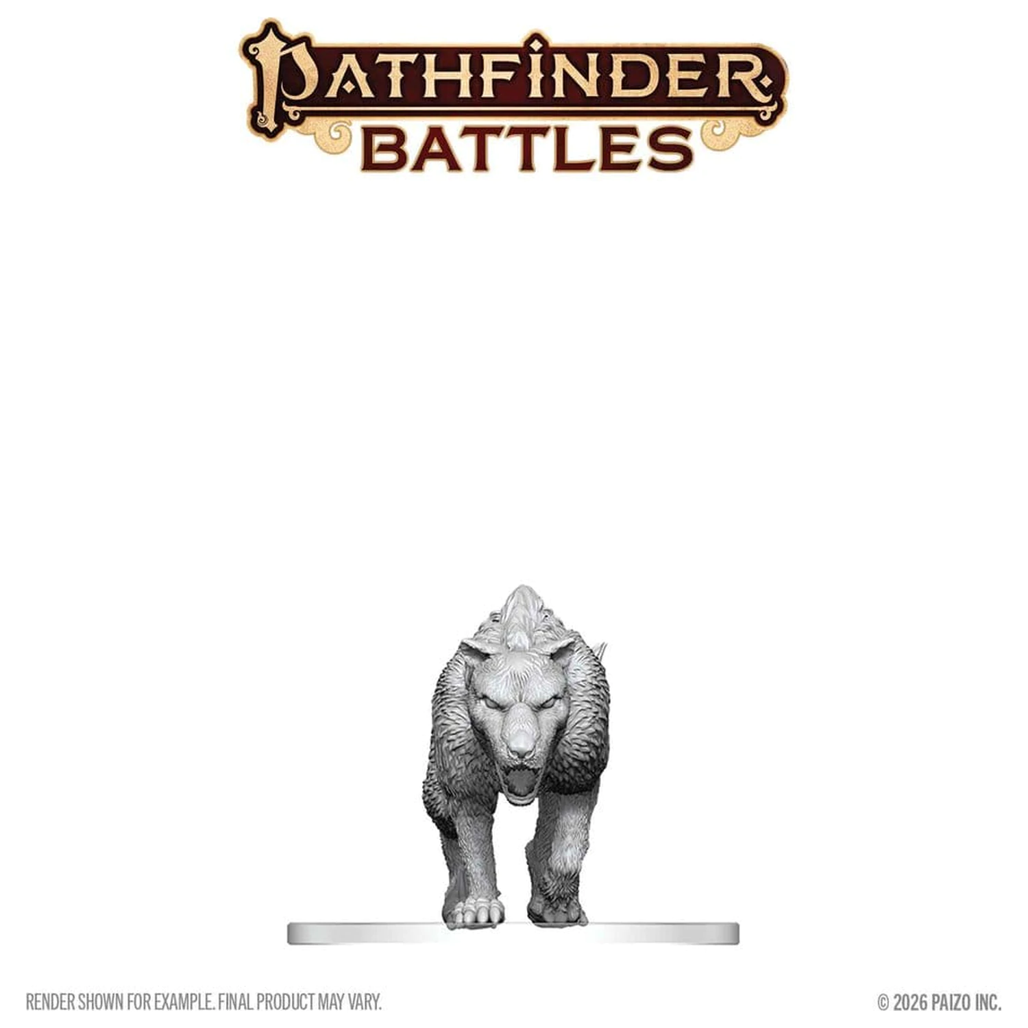Pathfinder Battles Deep Cuts Unpainted Miniature Hyaenodon 13 cm product photo
