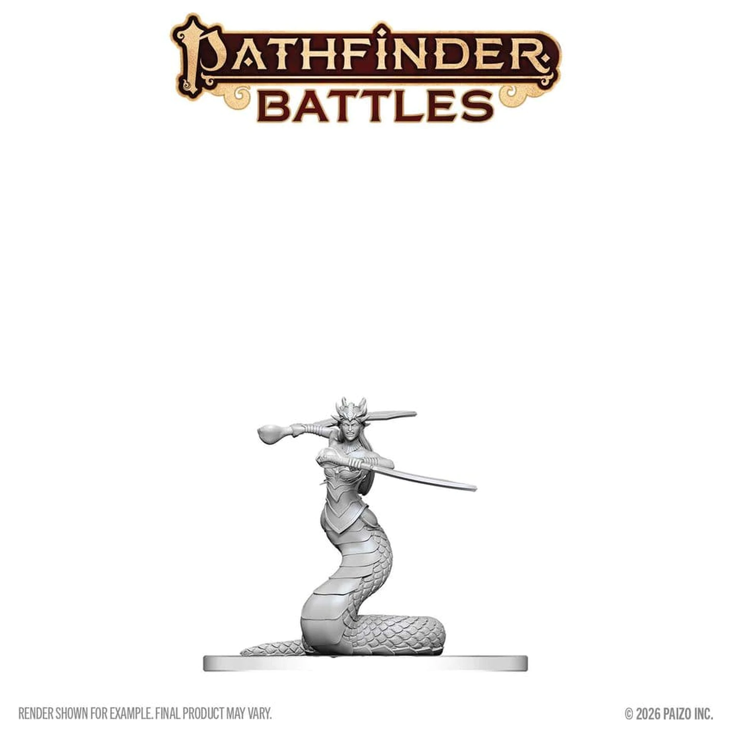 Pathfinder Battles Deep Cuts Unpainted Miniature Lamia Matriarch 13 cm product photo