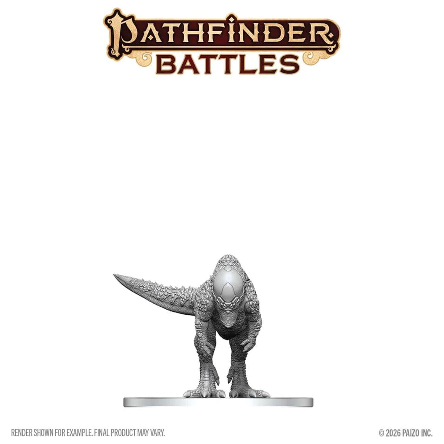Pathfinder Battles Deep Cuts Unpainted Miniature Pachycephalosaurus 13 cm product photo