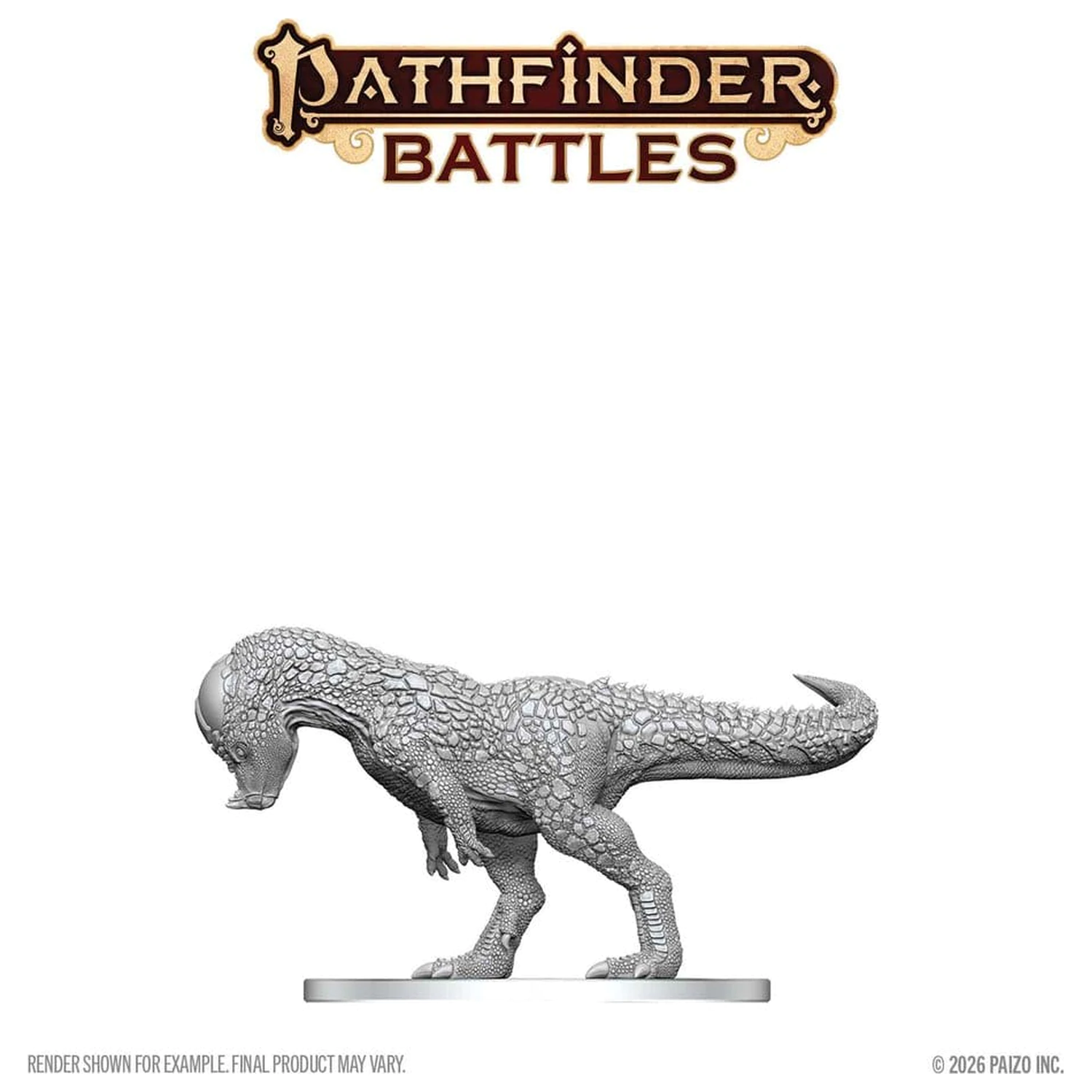 Pathfinder Battles Deep Cuts Unpainted Miniature Pachycephalosaurus 13 cm product photo