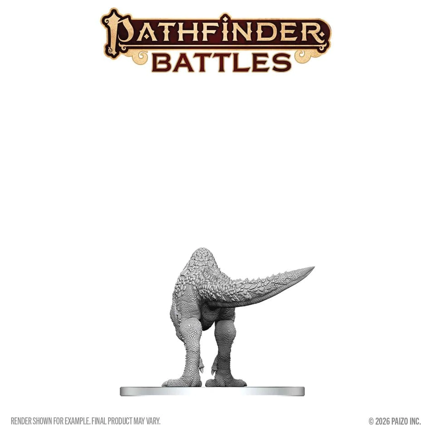 Pathfinder Battles Deep Cuts Unpainted Miniature Pachycephalosaurus 13 cm product photo